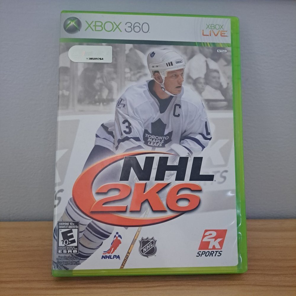 NHL 2K6 XBOX 360 (2KSports, Hockey, 2006) Mats Sundin Maple Leafs Cover Untested